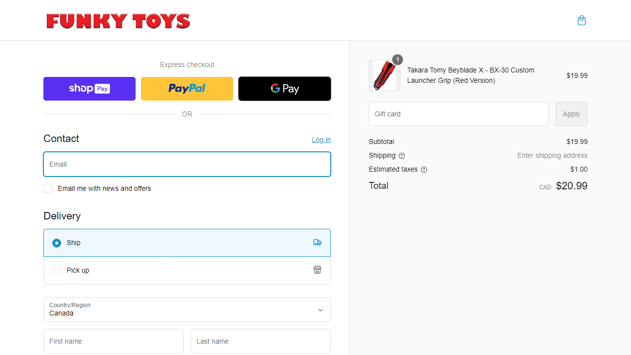 How to apply Funky Toys coupon code